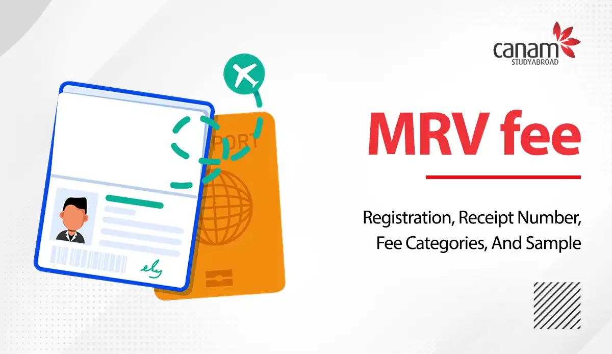 MRV fee Registration, Receipt Number, Fee Categories, And Sample Canam