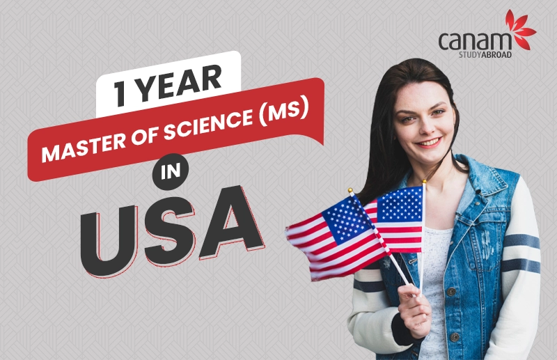 1 Year Master of Science (MS) in USA